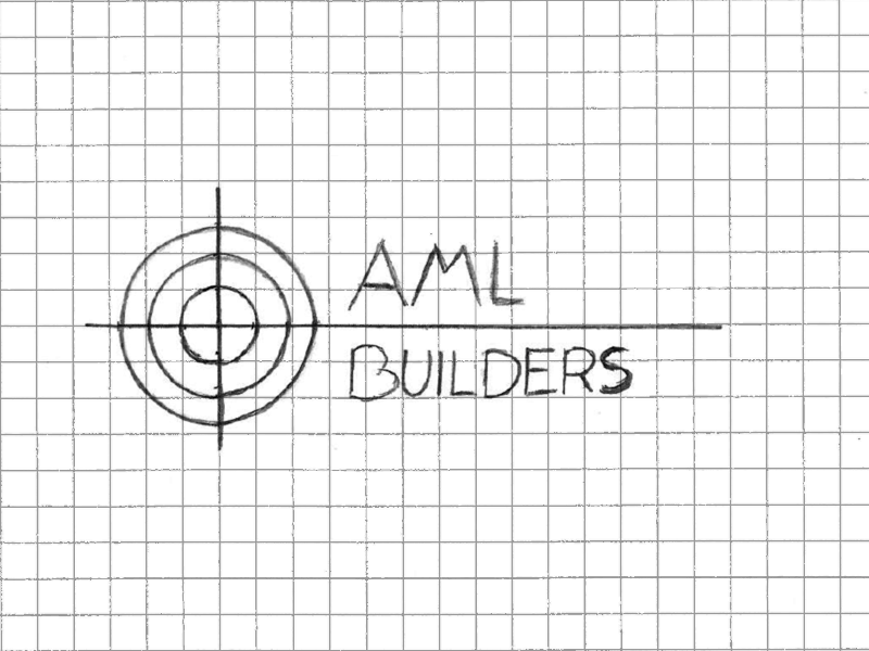 AML Builders Logo brand branding concept design logo logo design