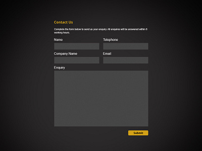 Contact Form black contact contact form contact us dark form security site web web design website