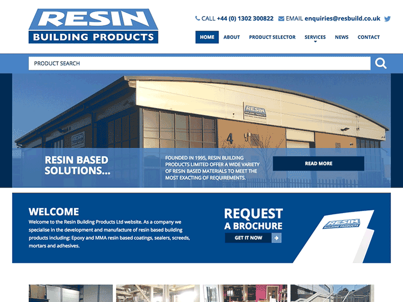 Resin Building Products | Animation animated animation gif navigation web design web development website
