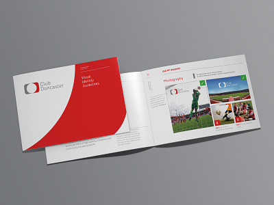 Club Doncaster | Visual Identity Guidelines brand branding creative guidelines logo print