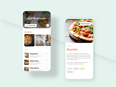 Food-Shop application food mobile mobile app ui ui ux design