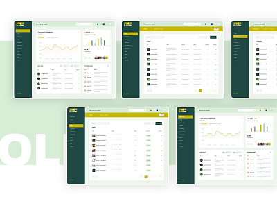 Golf dashboard UI Design