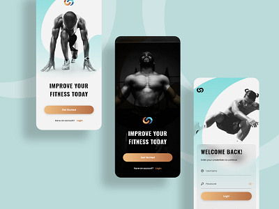 Fitness mobile app UI