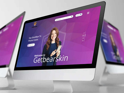 Getbearskin webiste branding design ui ux web