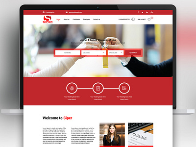 Siper website ui ui design website website design