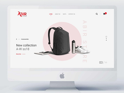 Abir Store website design