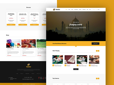 website design for Casino