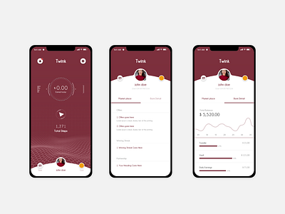 Twink App Design app app profile business design mobile app ui ui ux design ux