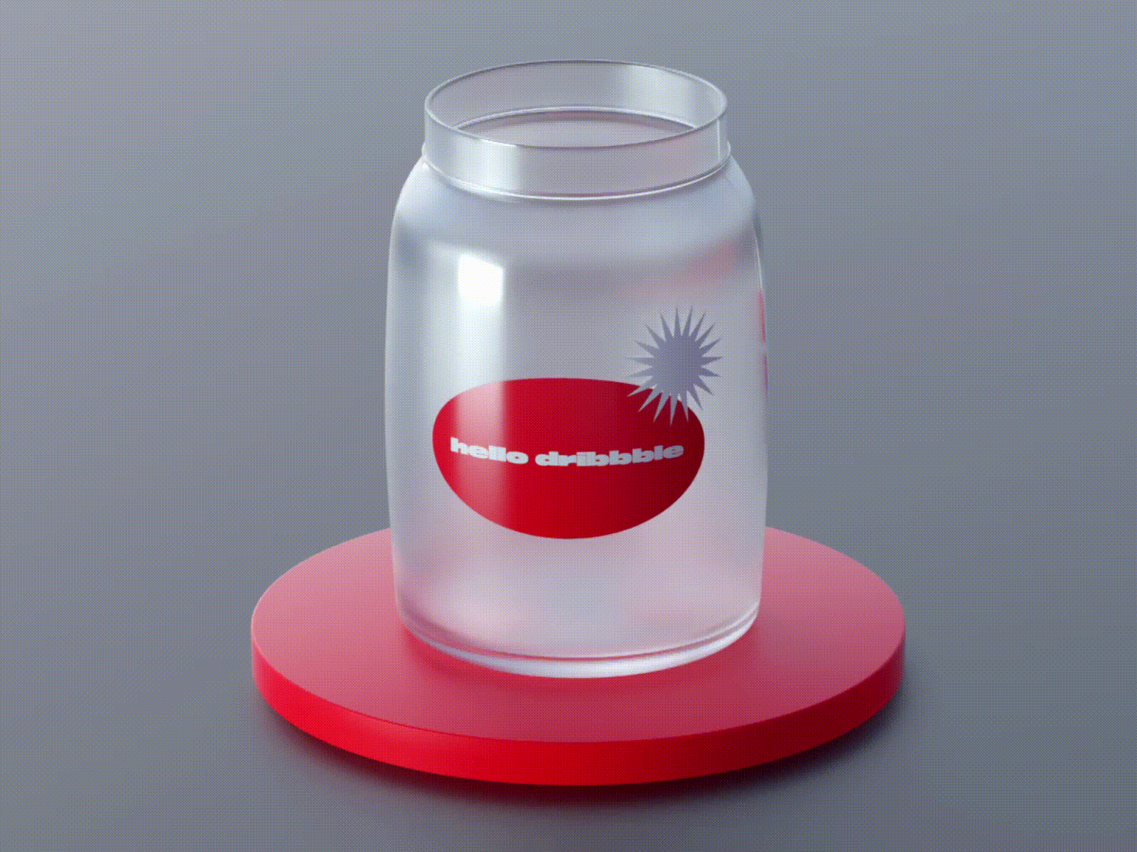 Hello dribbble cinema4d dynamic gif hello dribble loop motion design octanerender