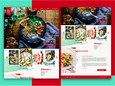 The Green Olive - restaurant web concept