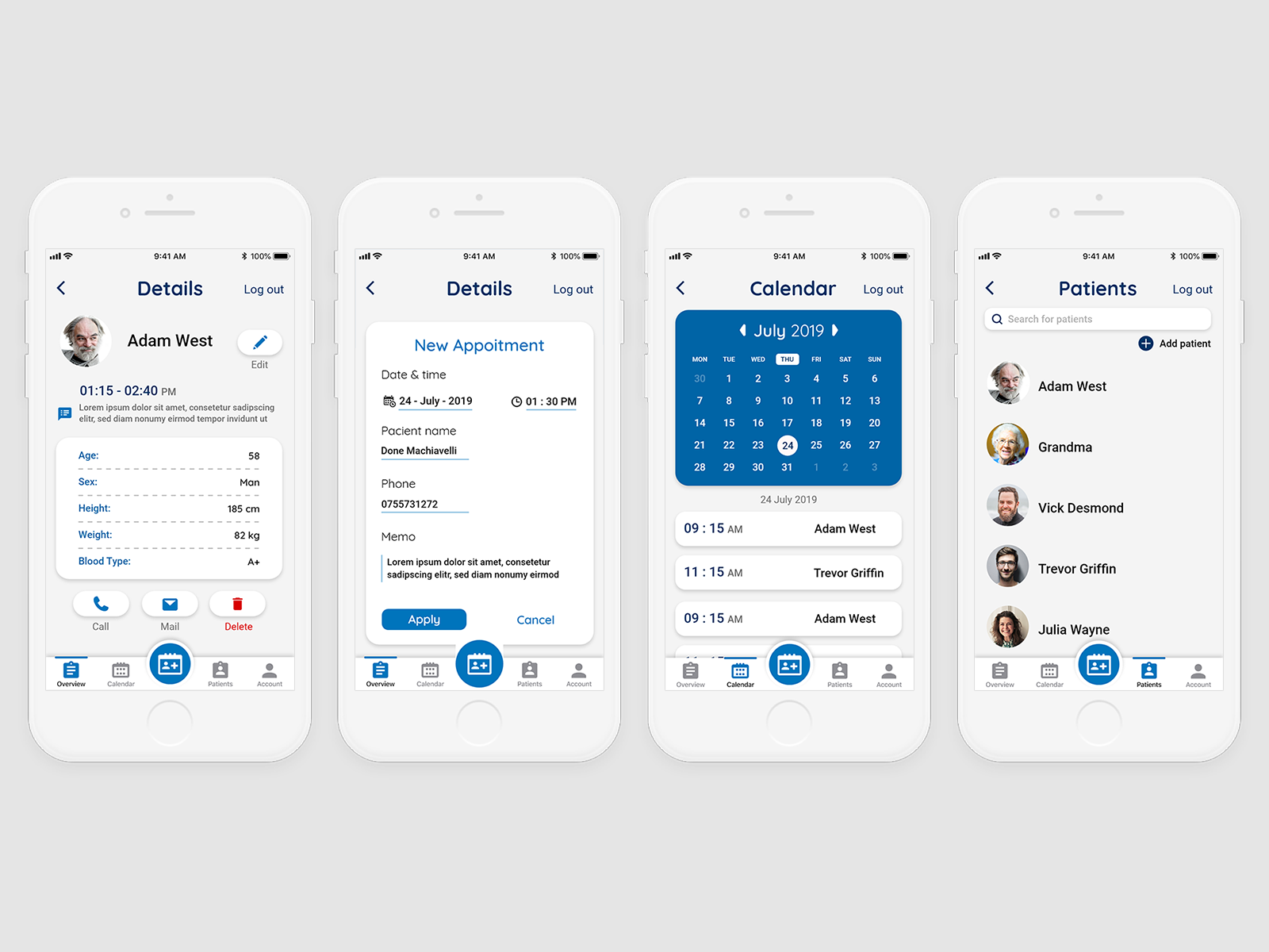 Doctor appoitment app by Adrian Chiper on Dribbble