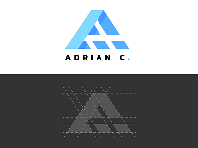 Personal Logo - Blue blue design grid logo logo vector