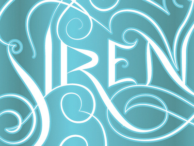 Siren lettering