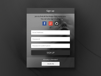 Daily UI #001 - Sign Up