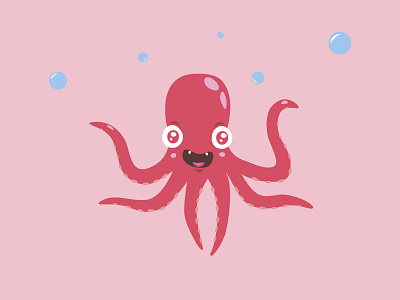 Octopus Illustration animal design illustration octopus ui vector