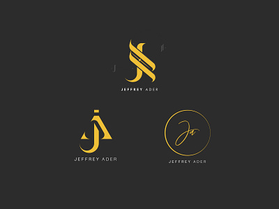 Monogram Design. Jeffrey Ader apparel design apparel graphics branding design design logo lettering lettermark logo logo design logotype monogram monogramlogo typography