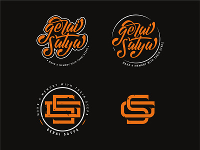 Logotype. Gerai Satya apparel apparel design apparel graphics branding design design logo illustration lettering lettermark logo logo design logotype monogram monogramlogo typography vector vintage