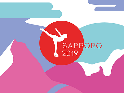 Sapporo 2019 design illustration logo