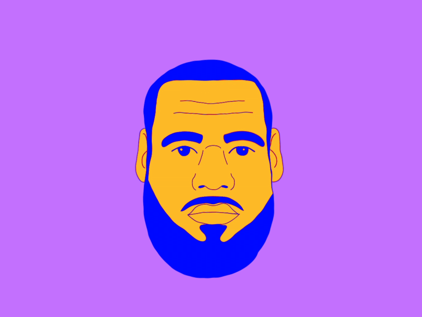 We're Back! 2d after affects animation anthony davis art basketball player cell design gif animation illustration lakers lebron james loops motion design motion designer motion graphics nba sports