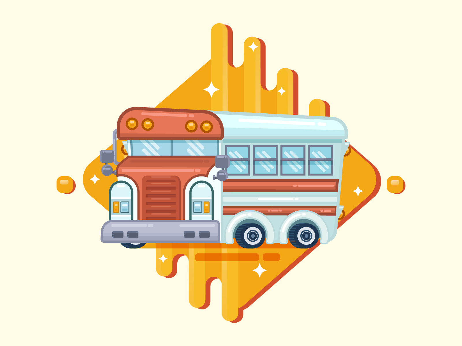 Fancy Bus by Itera on Dribbble