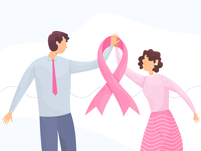 Join the fight against breast cancer cancer fight illustration pink pink lace