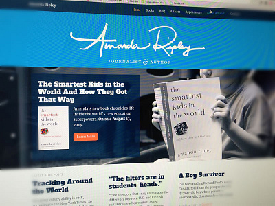 Amanda Ripley Website responsive website