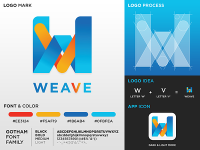 WEAVE?: app icon illustrator ios logo design logo design concept logos photoshop v logo w logo