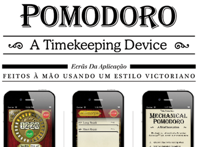 Mechanical Pomodoro Poster draft 1 draft pomodoro steampunk victorian vintage