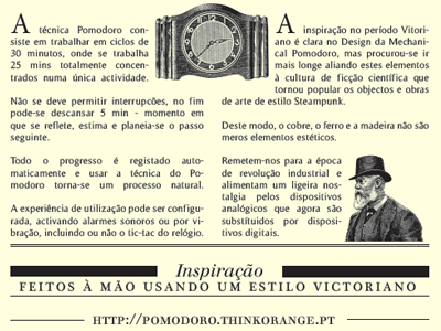 Mechanical Pomodoro Poster Draft 3 draft pomodoro steampunk victorian vintage