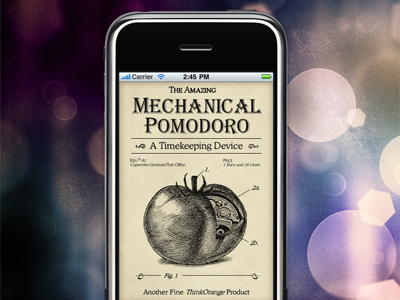 Mechanical Pomodoro iphone pomodoro steampunk