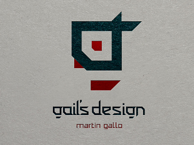 gail's design logo - typo design bird cock cube gallo logo logotype martin rooster self squere typo typography