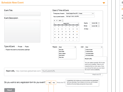 Webinar Wireframe application architecture design desktop information interactive ui ux