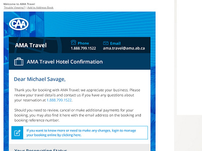 TST Emails application email interactive product responsive software travel ui ux