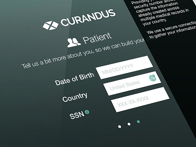 Curandus Healthcare application healthcare ios mobile native ui ui design user experience ux