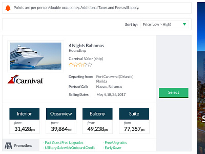 Cruise Booking Product