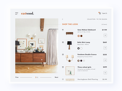 Eastwood. Furniture adobexd app branding design flat furniture madewithxd ui ux web website