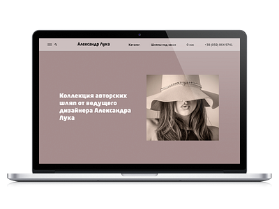 Web Design | Business card website for hats adobe photoshop cc adobe xd