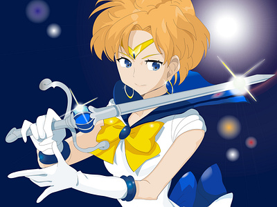 Sailor Uranus anime cartoon design character art illustration sailor sailor moon sailor uranus