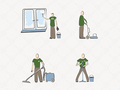 Cleaning illustrations cleaning cleaning company cleaning service design illustrations illustrator russia