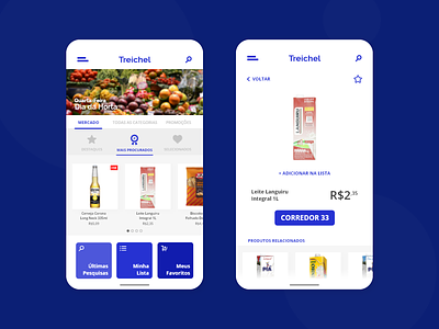 Supermarket App blue design grocery grocery app supermarket ui ui ux design uidesign user interface ux
