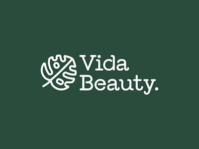 Vida Beauty branding design icon iconography lettering logo logotype stamp typography vector