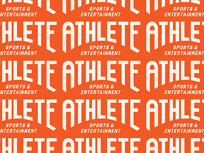Athlete wordmark branding design lettering logo logotype typography vector
