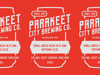 Parakeet City Brewing Co. badge beer beer branding beer can design branding design iconography lettering logotype stamp typography vector