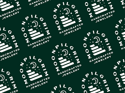 Moonpilgrim pattern badge branding iconography illustration lettering lockup logotype pattern pattern art pattern design stamp typography