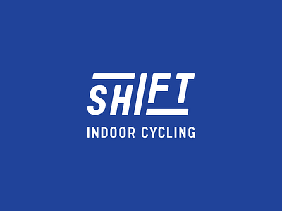 Shift branding cycling design energy indoor cycling lettering lockup logo logotype typography