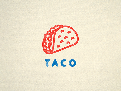 TACO colour icon iconography lettering taco texture typography