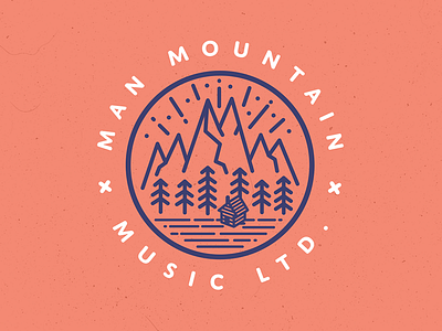 Man Mountain Music LTD. badge iconography illustration lettering logo typography
