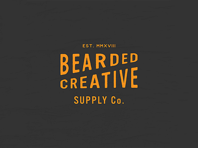 Bearded Creative Supply Co. badge bearded bearded creative branding colour creative design lettering lockup logo logotype personal branding shape stamp typography vector