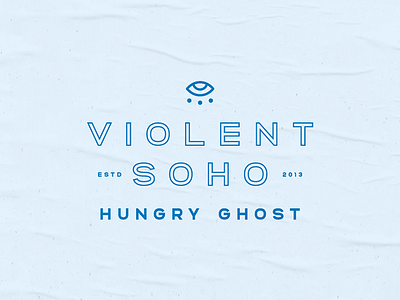 Violent Soho - Hungry Ghost iconography lettering lockup logotype typography