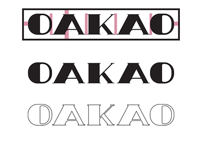 oakao Logo brand design brand identity custom type dailylogochallenge design fashion fashion brand fashion design flat graphic design haute couture high fashion illustration lettering lettermark typedesign typography vector